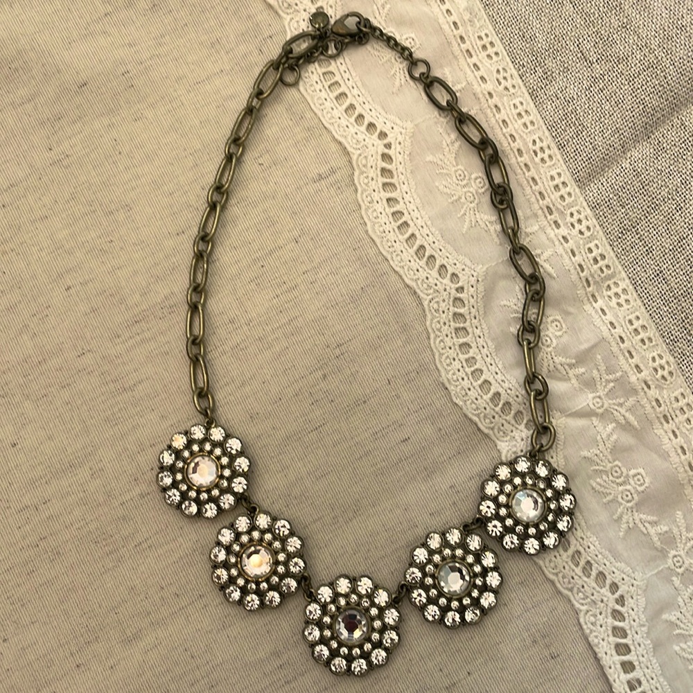 Bronze J. Crew rhinestone Necklace